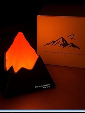 rechargeable volcano night light dimmable Mountain Peak bedroom Light Lamp gift